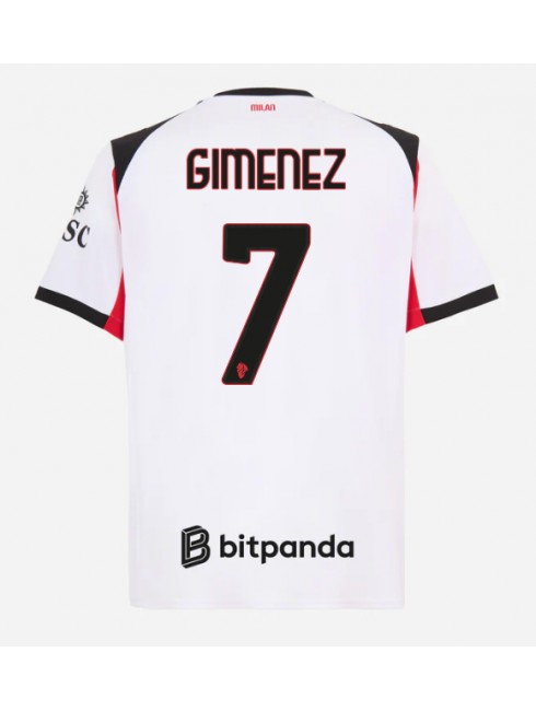 AC Milan Santiago Gimenez #7 Gostujuci Dres 2025-26 Kratak Rukavima AC Milan Santiago Gimenez #7 Gostujuci Dres 2025-26 Kratak Rukavima